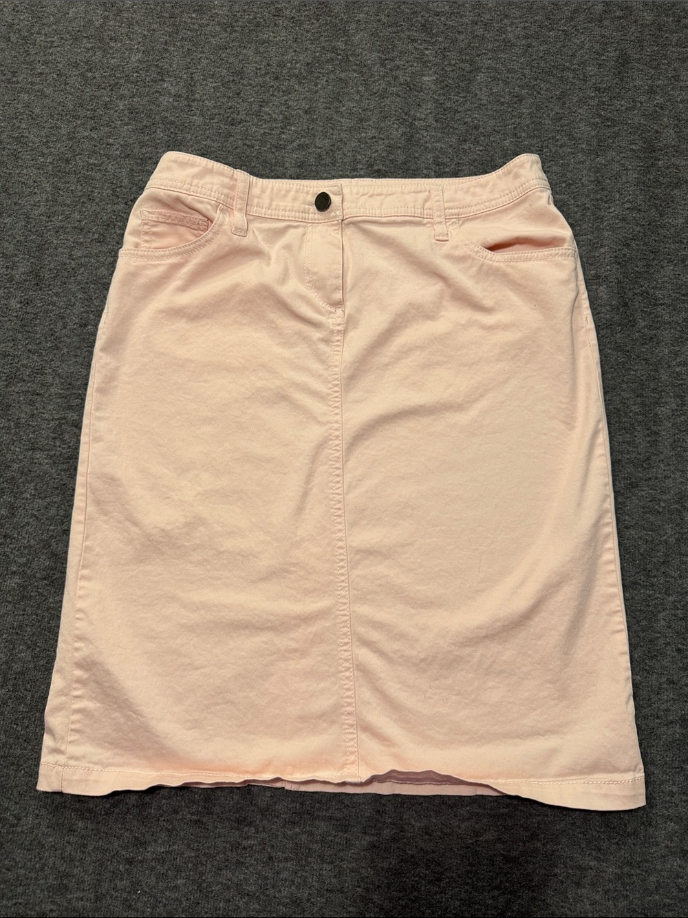 New York & Company Pale Pink Pencil Skirt with Front Seam